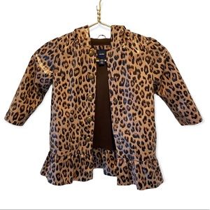 Baby GAP - Leopard Print Hooded Raincoat - Little Girl size 3